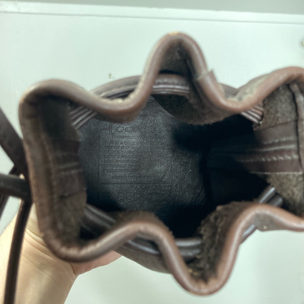 Rare archival vintage Coach leather bucket bag brown - Picture 5 of 7